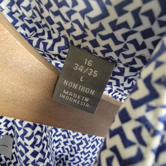 Michael Kors Airsoft Stretch Regular Fit Size 16 34-35 Button Down Shirt NWT - Picture 10 of 13